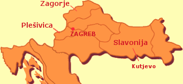central croatia map