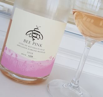 Bee pink wine